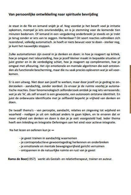 Ramo de Boer; De Waarheid is Absoluut Relatief