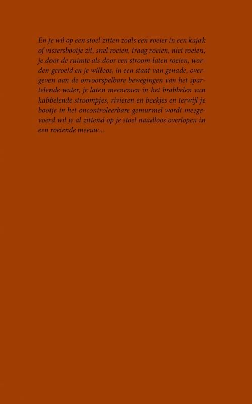 Bob Vanden Broeck; Je zit op een stoel