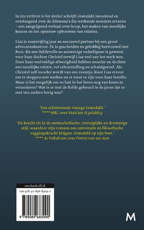 Jens Christian Grøndahl; Iets verloren in het donker