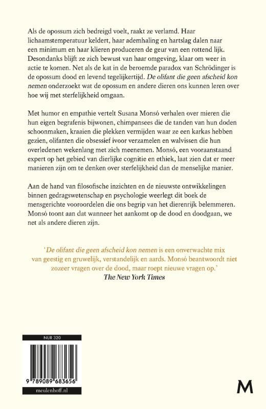 Suzanna Monsó; De olifant die geen afscheid kon nemen