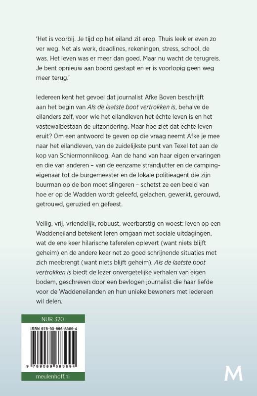 Afke Boven; Als de laatste boot vertrokken is