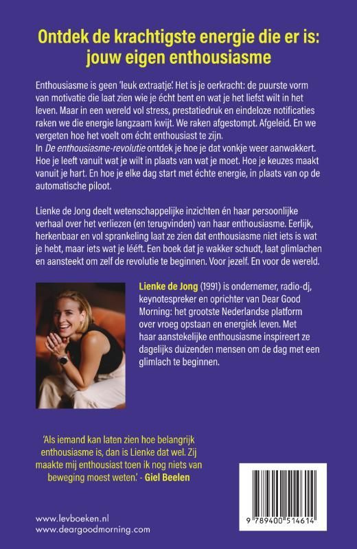 Lienke de Jong; De enthousiasme-revolutie