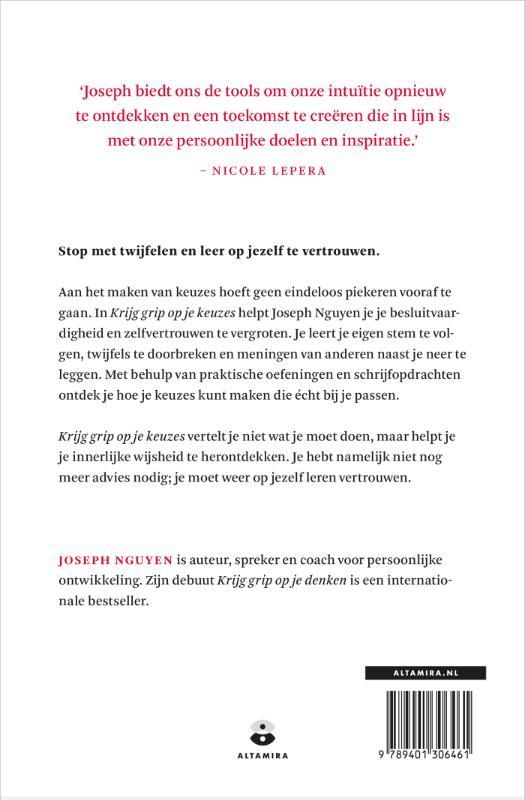 Joseph Nguyen; Krijg grip op je keuzes