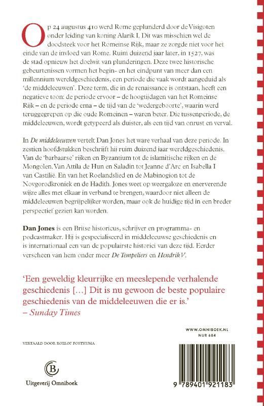 Dan Jones; De middeleeuwen