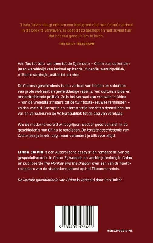 Linda Jaivin; De kortste geschiedenis van China