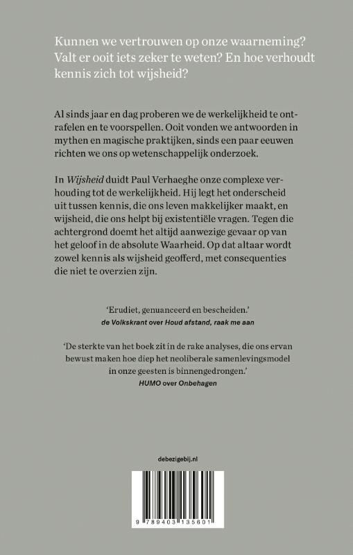 Paul Verhaeghe; Wijsheid