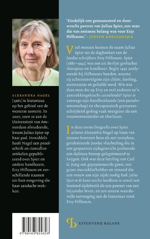 Alexandra Nagel; Julius Spier en de kunst van het handlezen