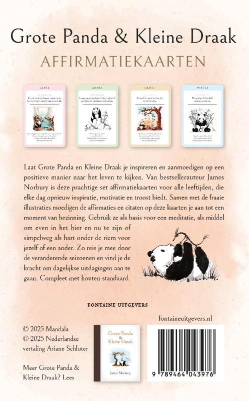 James Norbury; Grote Panda & Kleine Draak - affirmatiekaarten