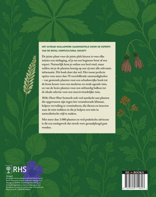 Royal Horticultural Society; Welke plant waar