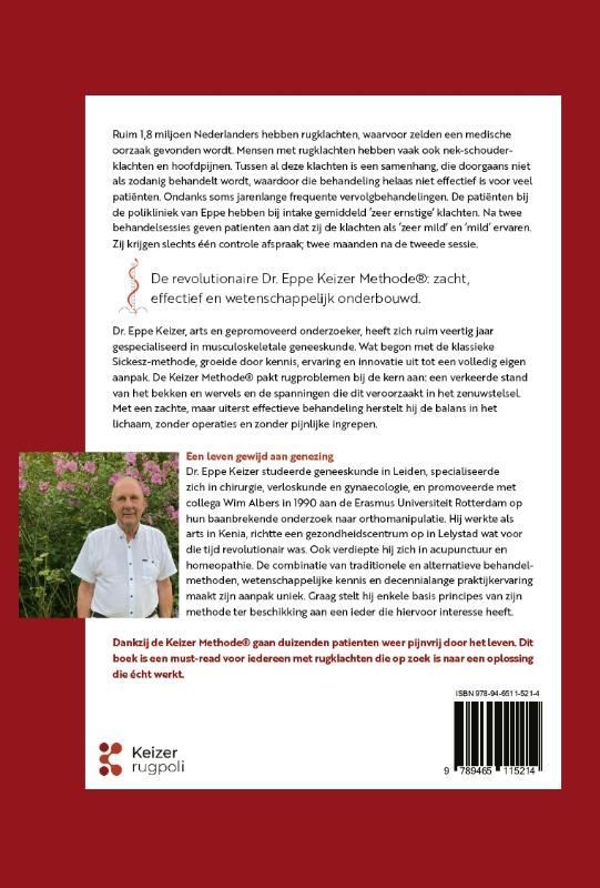Eppe Keizer; Het geheim van rugpijn