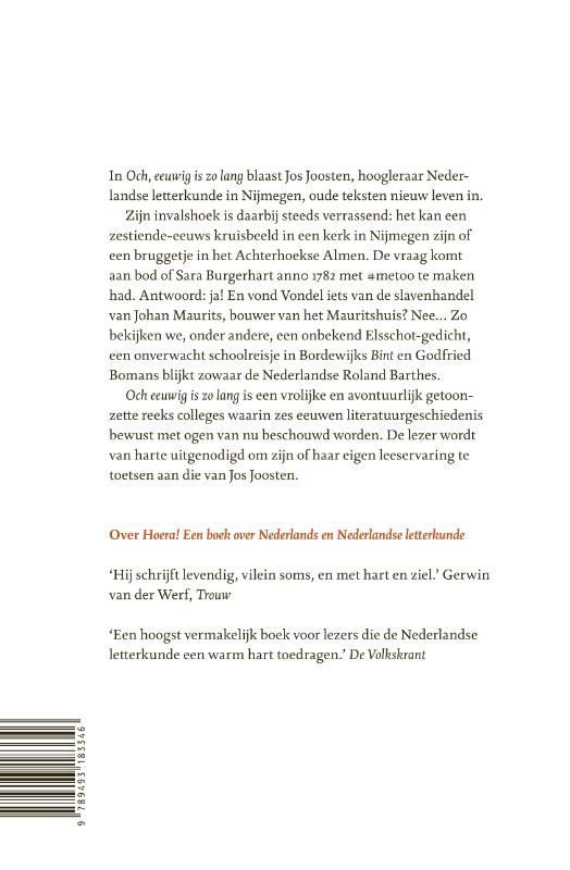 Jos Joosten; Och, eeuwig is zo lang