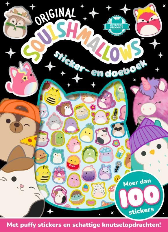 Witte Leeuw; Original Squishmallows Sticker- en doeboek