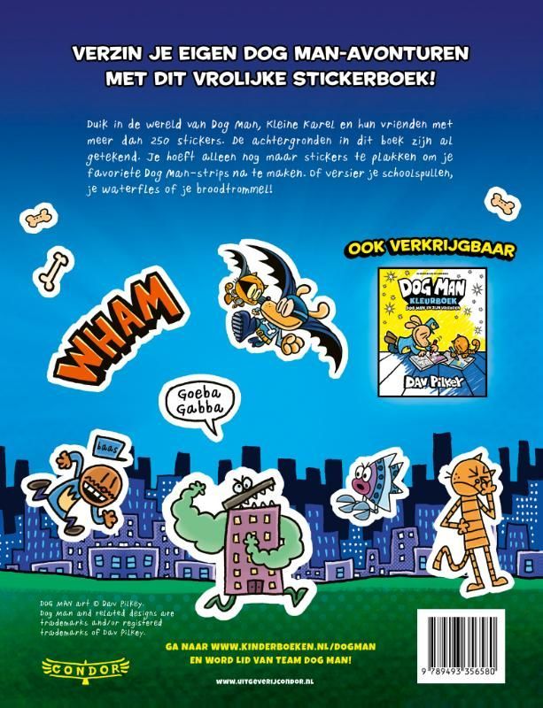 Dav Pilkey; Dog Man stickerboek