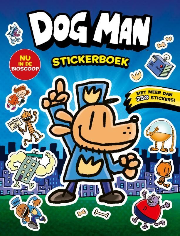Dav Pilkey; Dog Man stickerboek