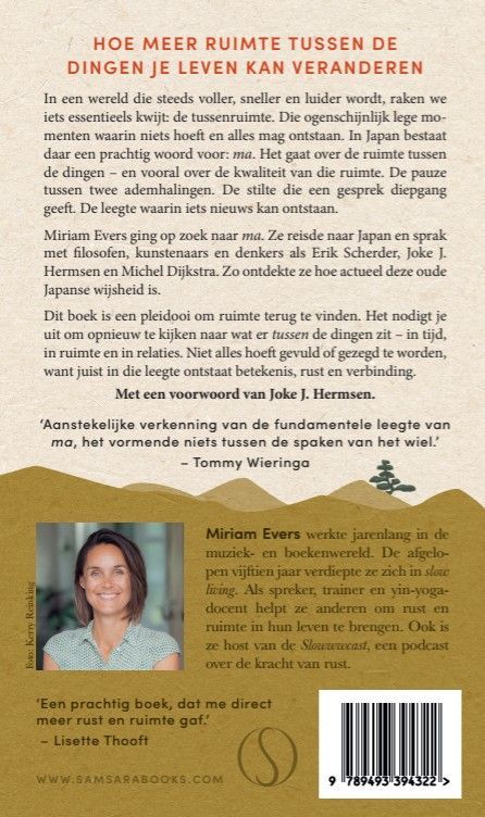 Mirjam Evers; De Japanse wijsheid van Ma