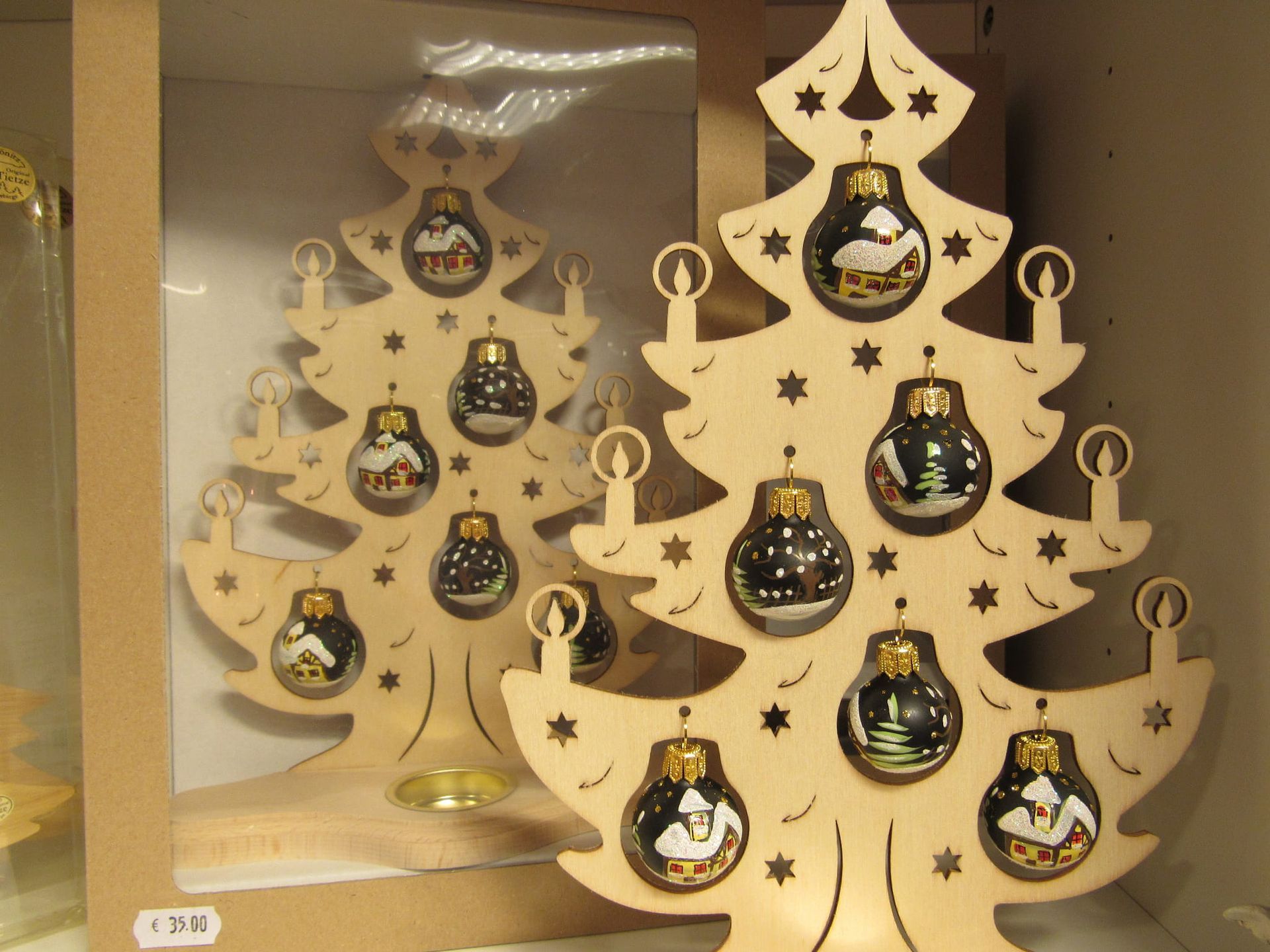 Kerstboom met 1 theelicht