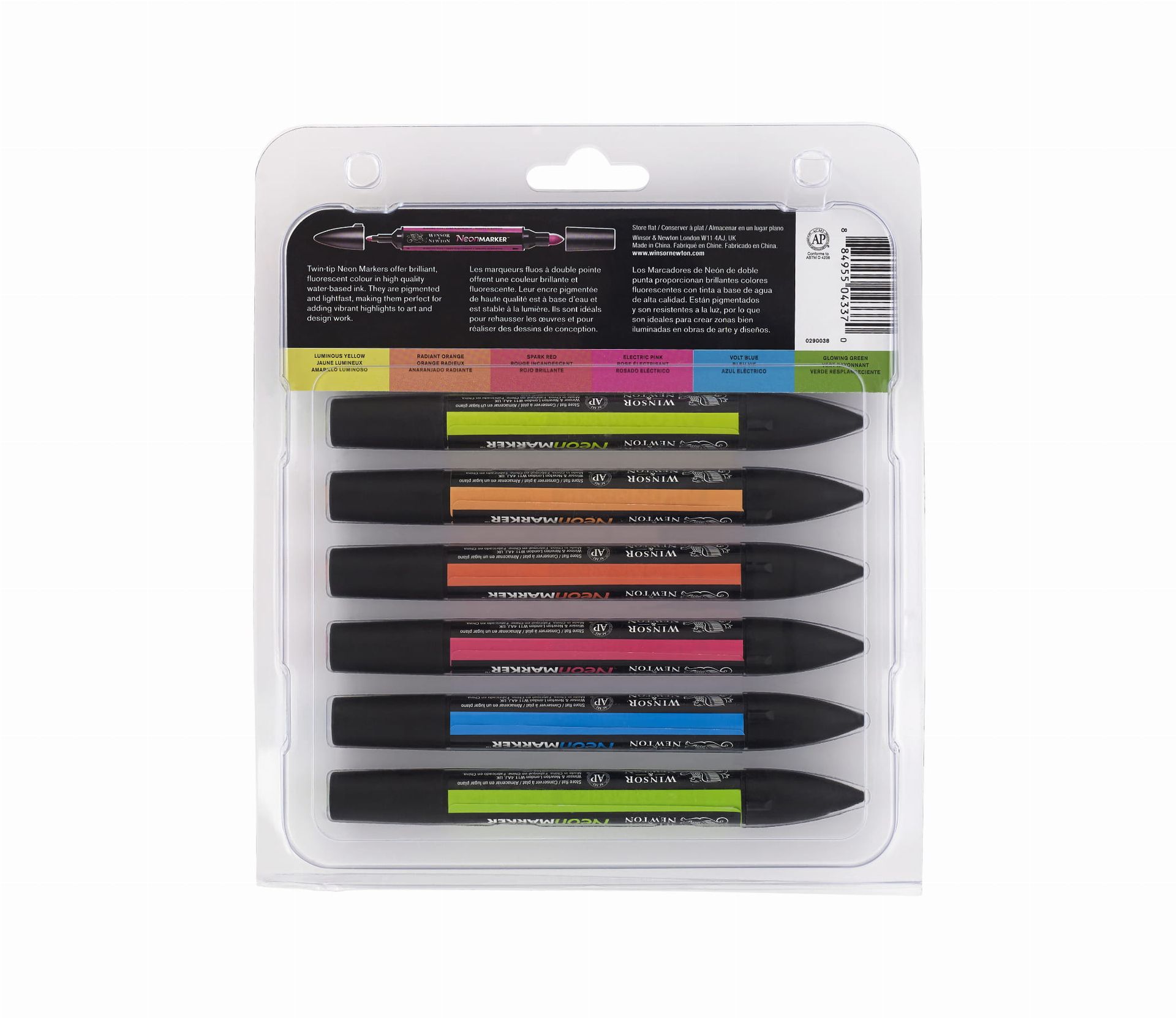 Winsor & Newton -  Neon Marker (6pc)