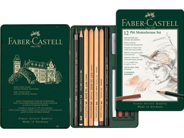 Faber Castell - Monochrome Set 12-delig
