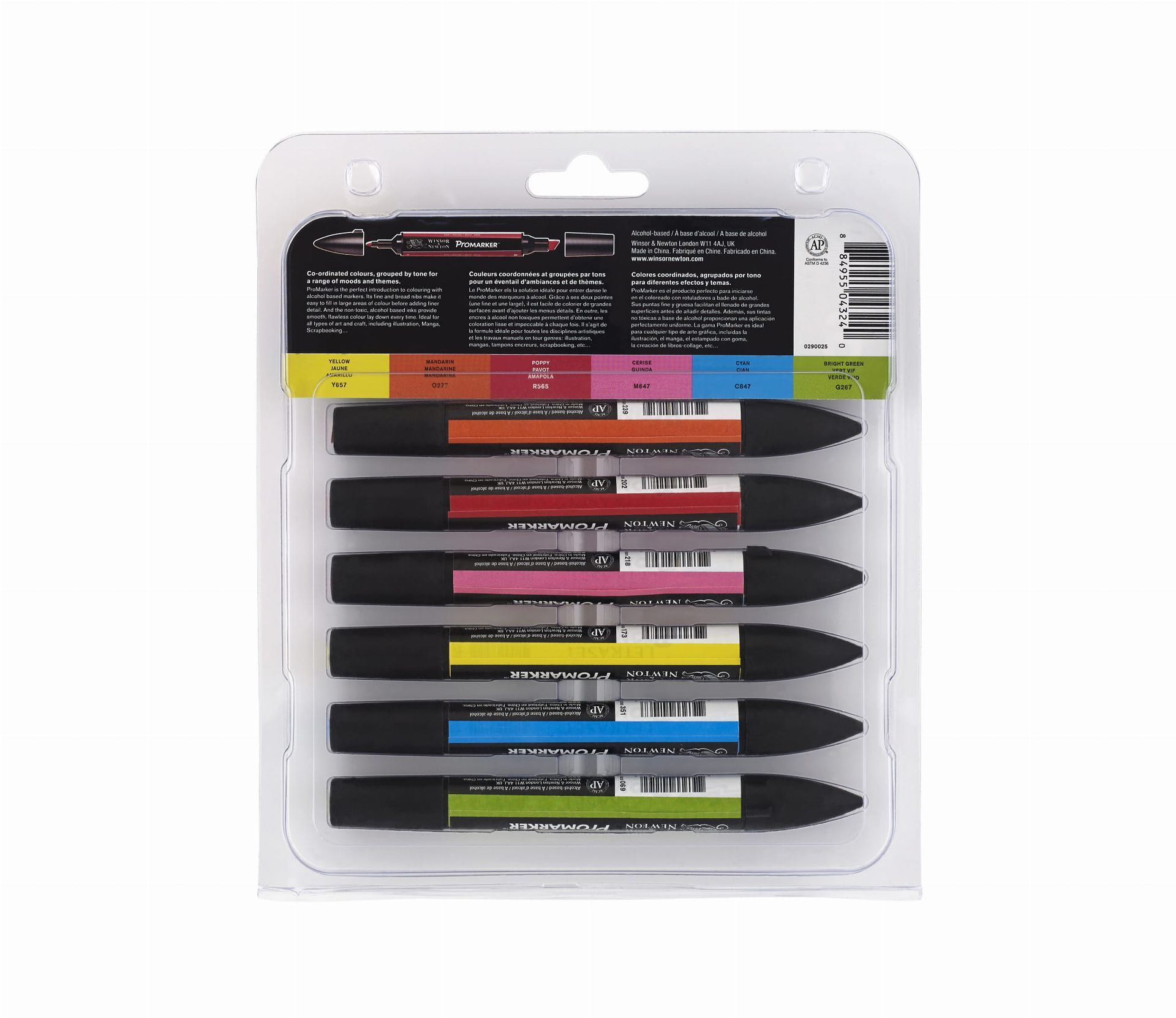 Winsor & Newton Promarker -  6 Vibrant Tones