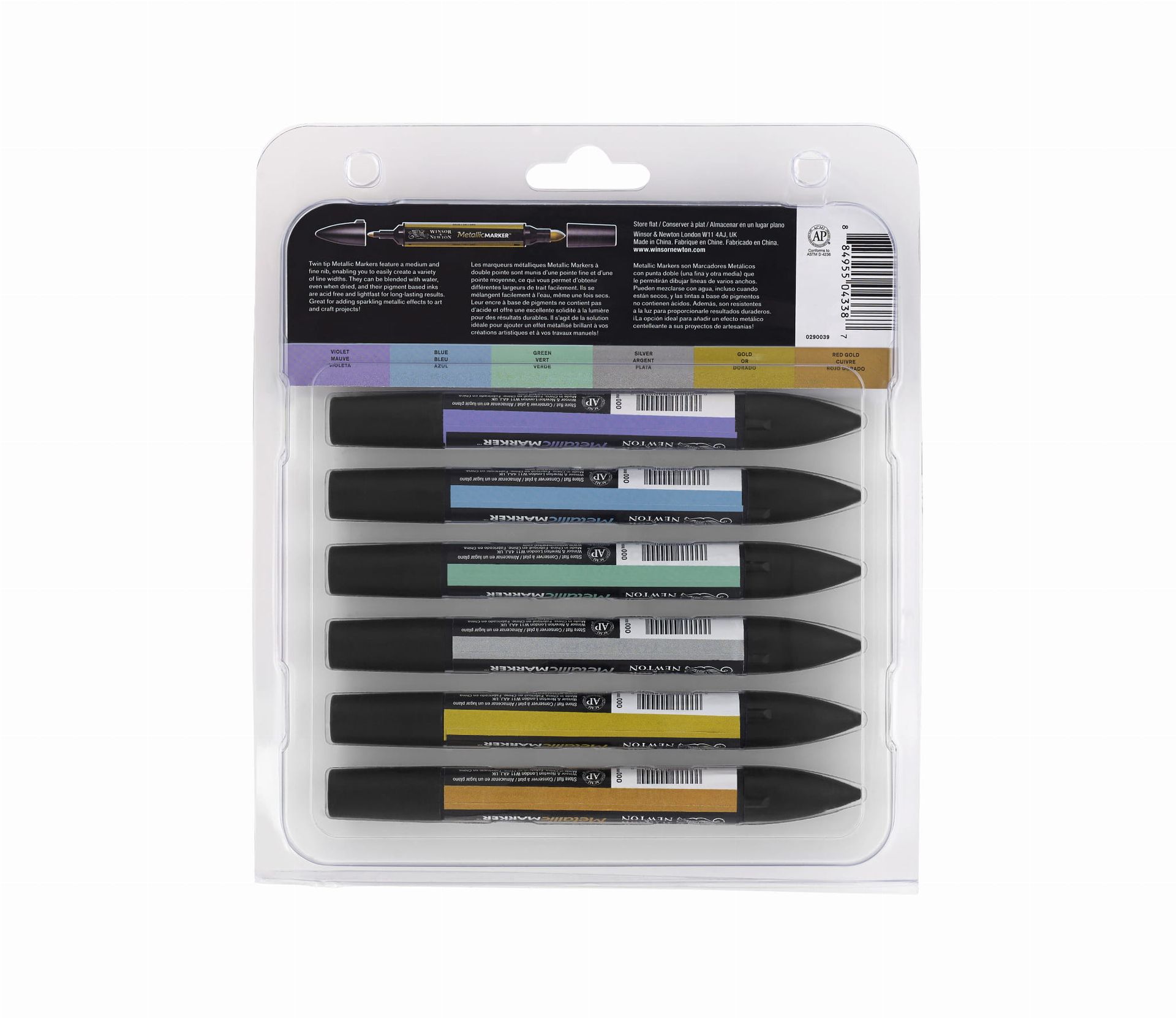 Winsor & Newton  -  Metallic Marker (6pc)