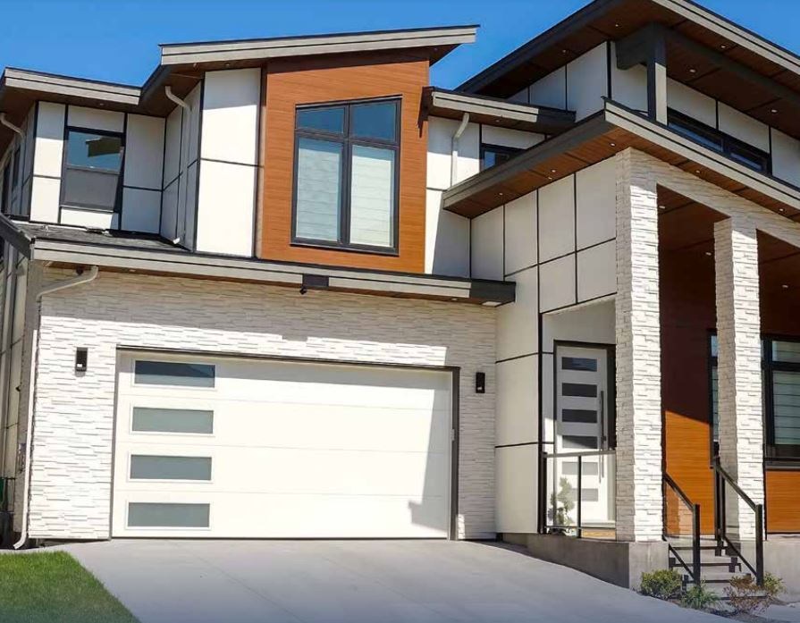 Model 10 in White with Plain Clear/Frosted Windows with Custom Layout