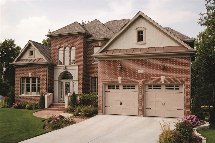 Model 60 in Sandstone with 6 Pane Windows and Decorative Hardware
