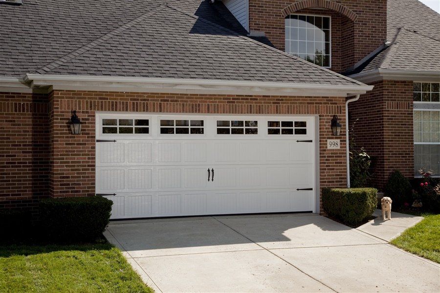Model 60 in White with 6 Pane Windows and Decorative Hardware