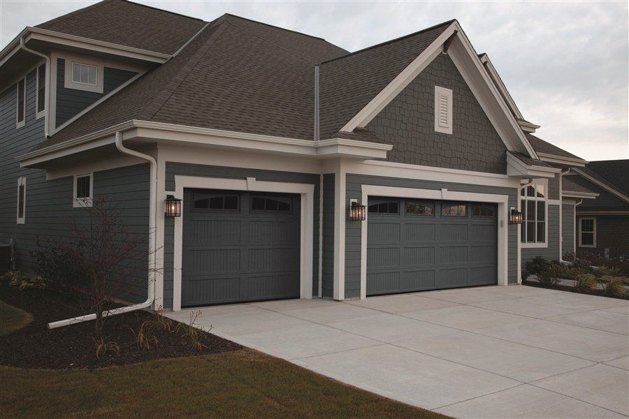 Model 64 in Charcoal with 3 Pane Double Arch Windows