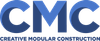 Logo for Creative Modular Construction featuring the letters