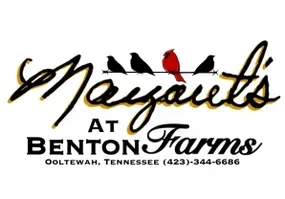 A logo for margarita 's at benton farms in ooltewah tennessee