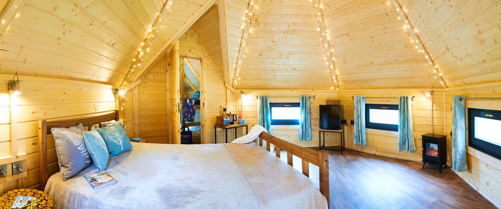 family lodge with hot tub