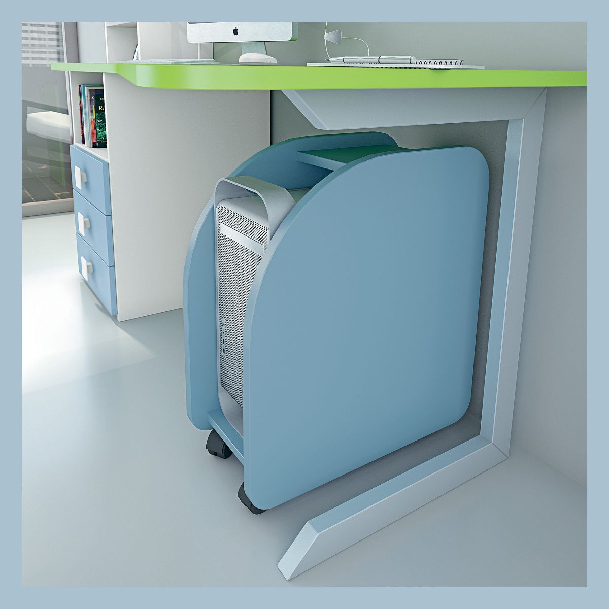 scrivania con portaPC