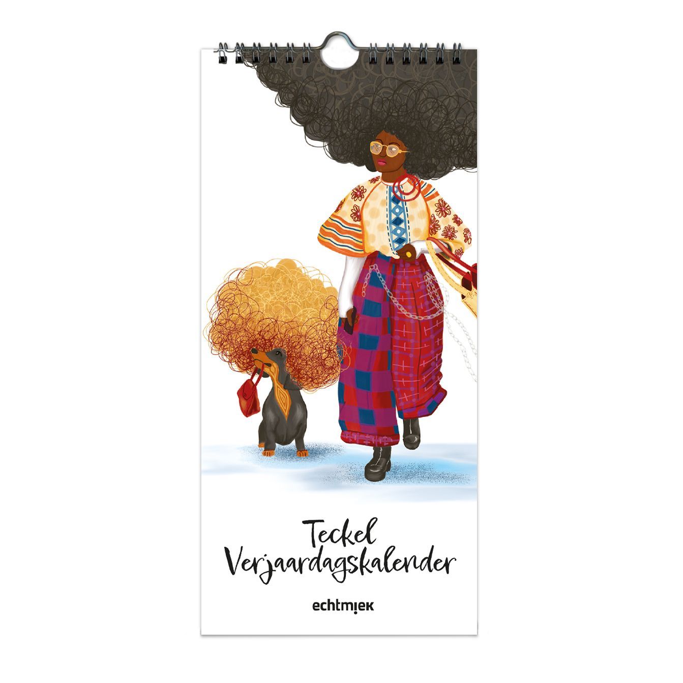 teckel illustratie verjaardagskalender - EchtMiek