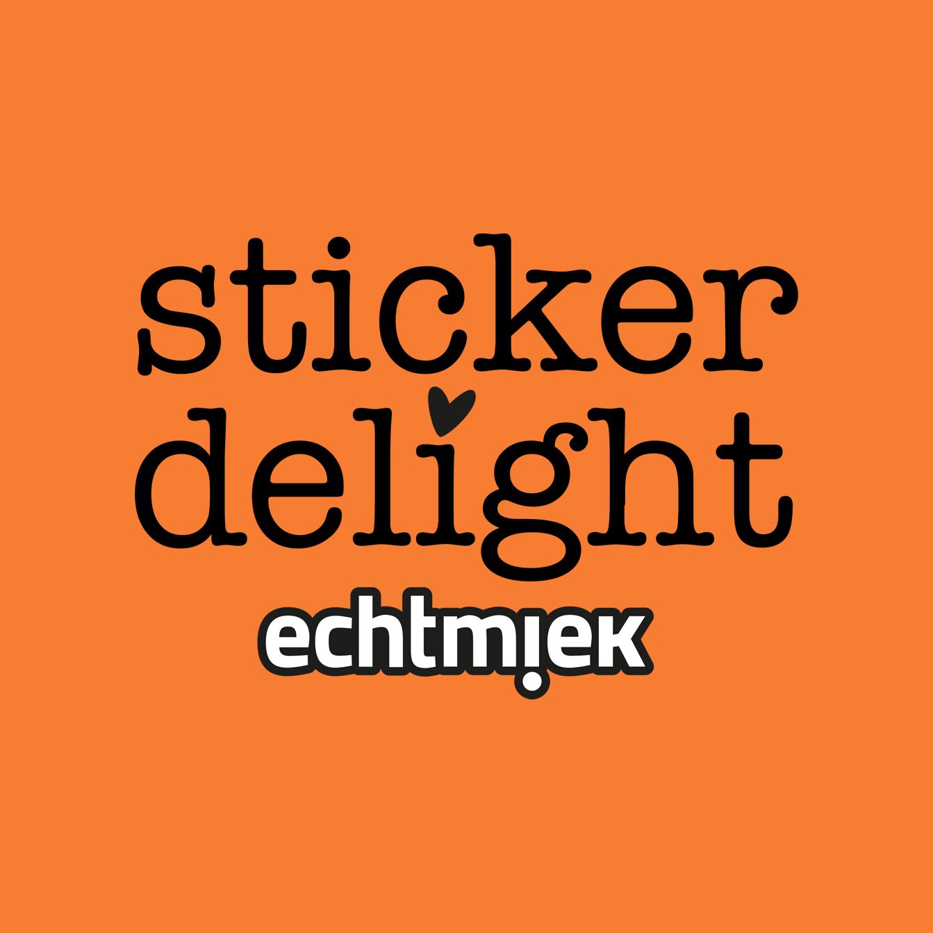 logo sticker delight by EchtMiek