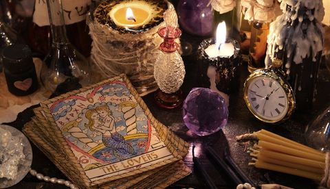 Spiritual Adviser — Tarot Cards With Crystal And Candles In Oxnard, CA