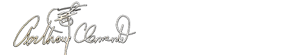 Gold signature logo of Anthony Clements in elegant cursive, representing authenticity, creativity, and personal branding.