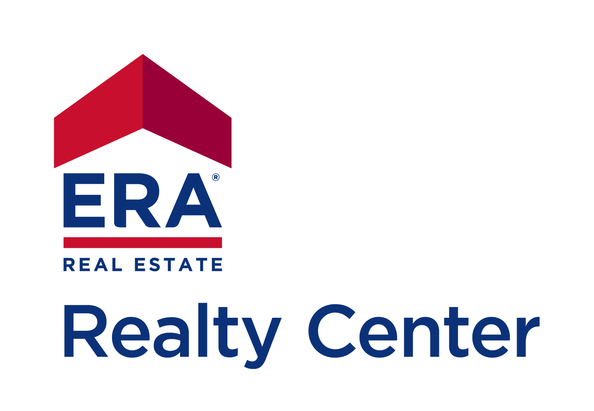 The logo for era real estate realty center.