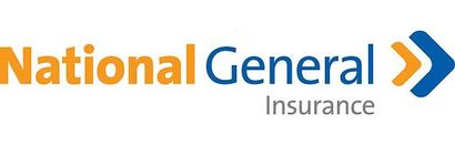 The national general insurance logo is orange and blue.