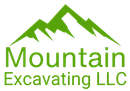 Green mountain logo  for Mountain Excavating LLC