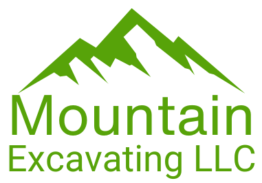 Green mountain logo  for Mountain Excavating LLC
