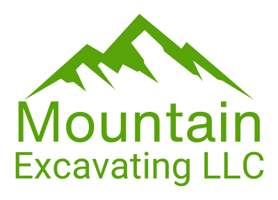 Green mountain logo  for Mountain Excavating LLC