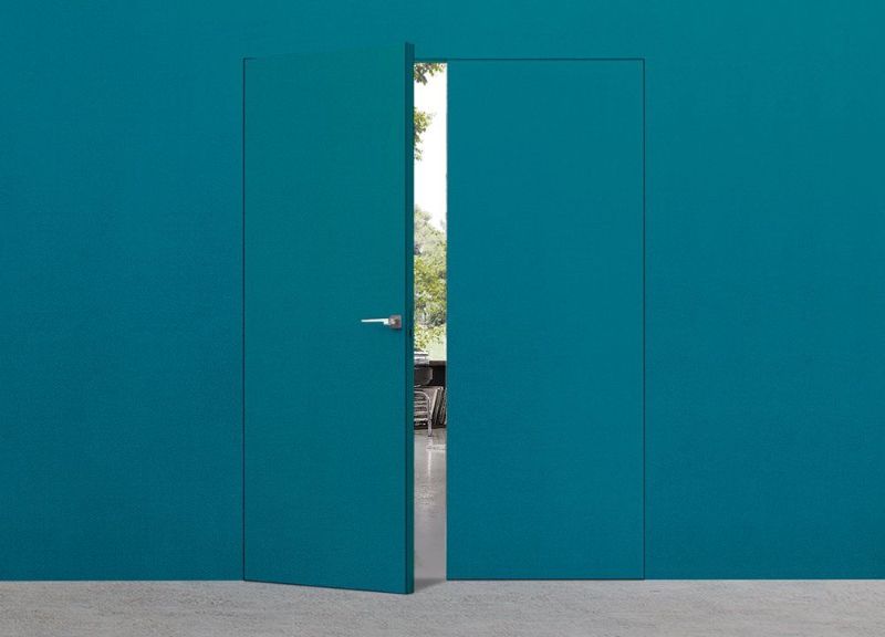 porta a battente colore parete