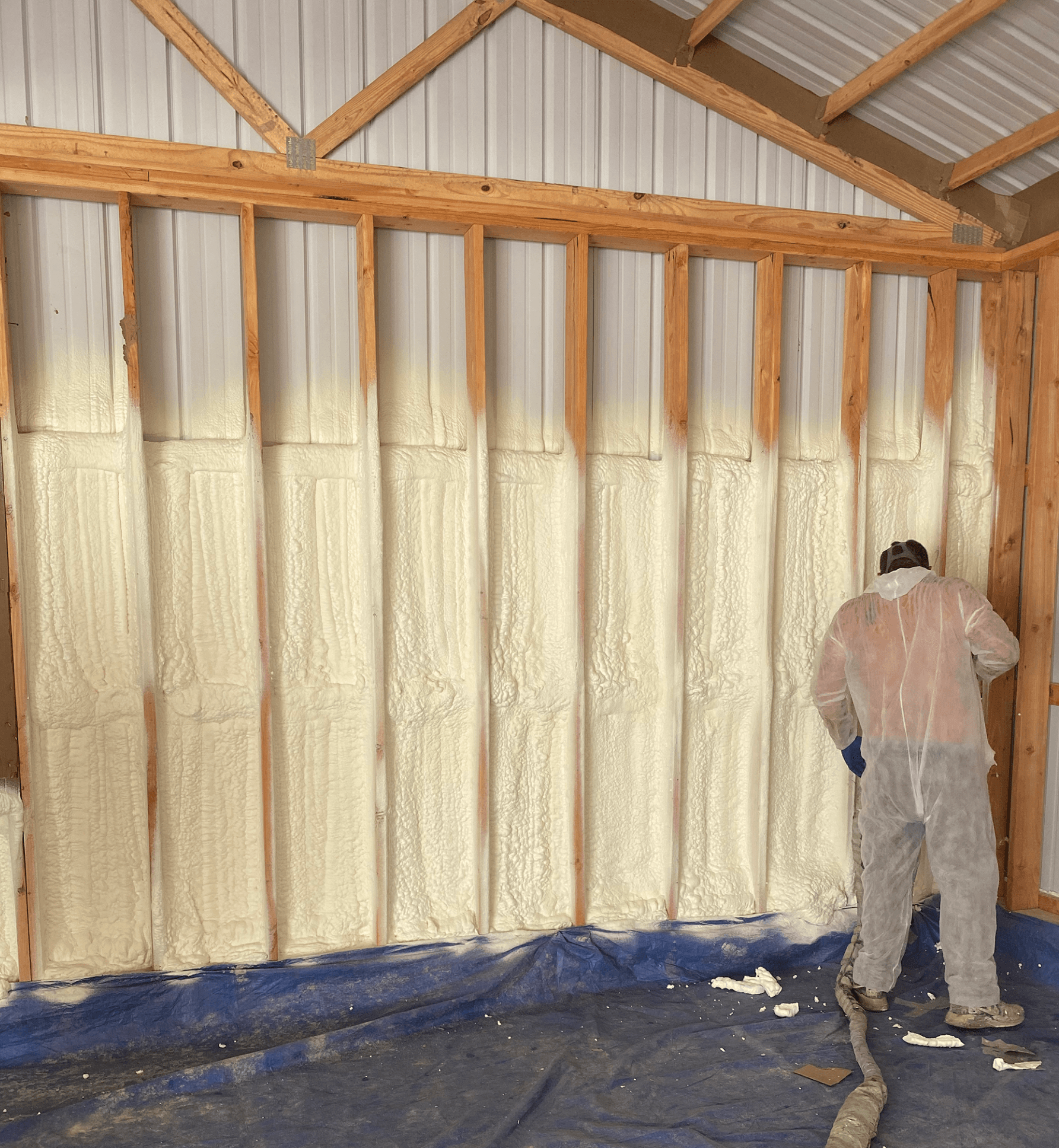 DK Spray Foam & Insulation Contractors Install Spray Foam Insulation in Walls in Moberly, MO.