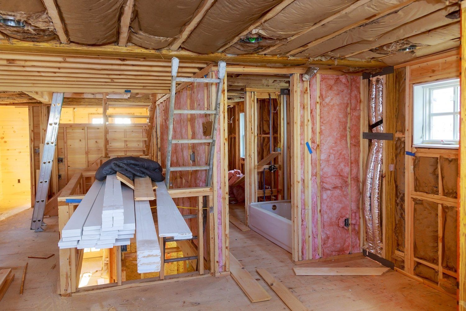 Fiberglass Insulation From DK Spray & Foam in Mid-MO Has That Recognizable, Pink Composition.