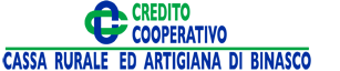 Logo of Credito Cooperativo Cassa Rurale ed Artigiana di Binasco. Green and blue.