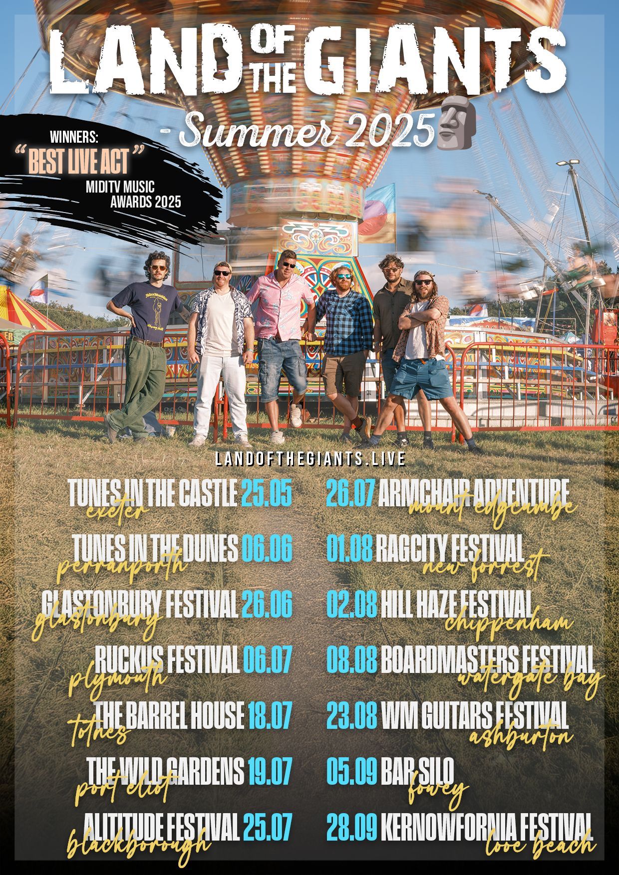 Summer 2025 Tour & Festival Dates