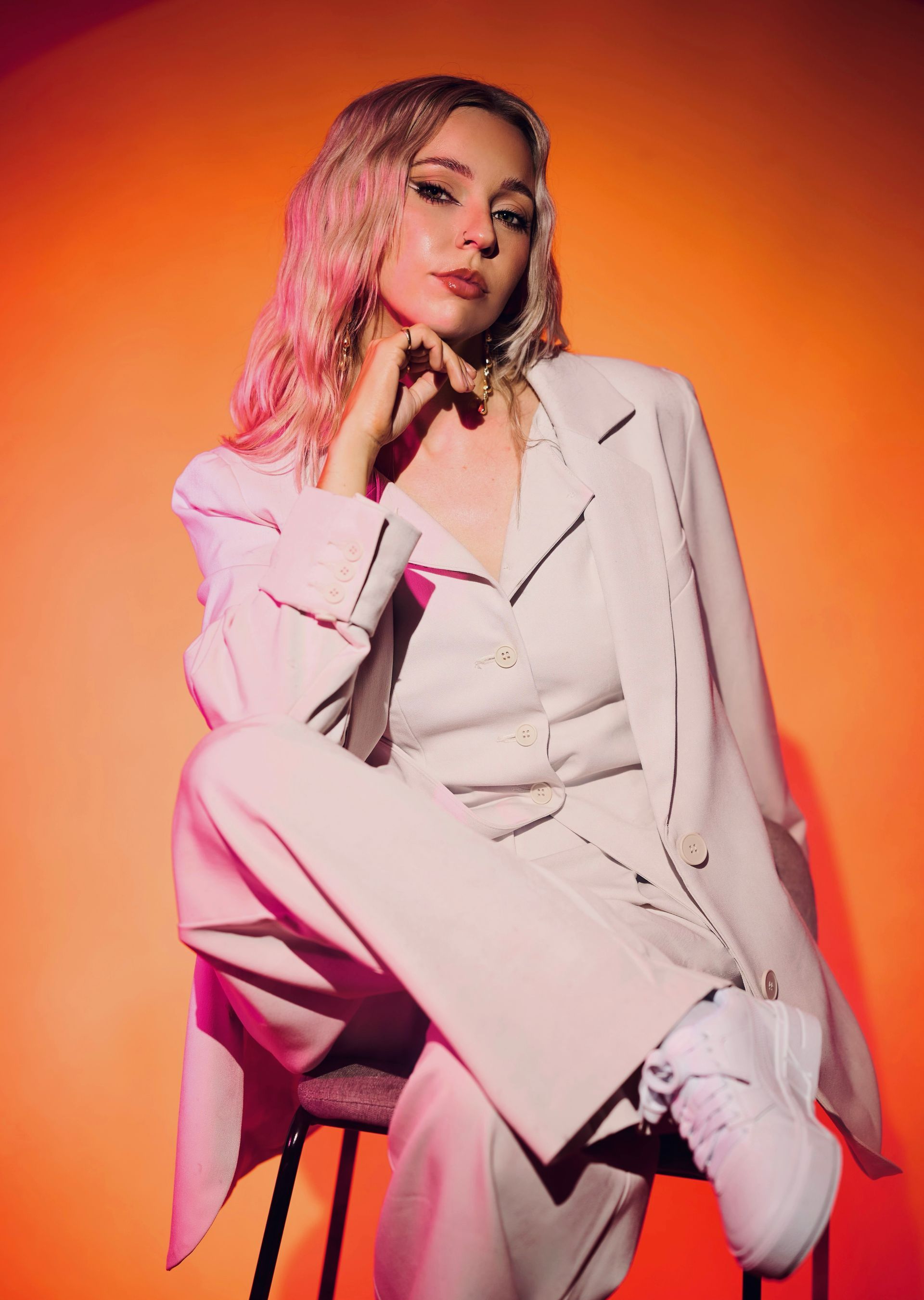 Woman wearing business atire