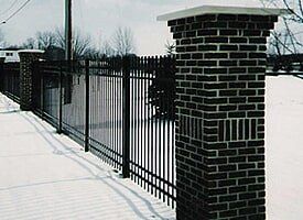 Commercial Fencing — Strong Fencing with Brick in Dansville, MI