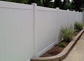 PVC Privacy Fence — White Solid Fencing in Dansville, MI