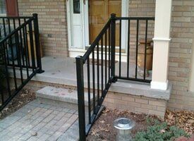 Railing Fence — Stair Railings in a House in Dansville, MI